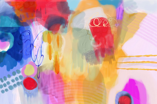 abstract digital painting by Christine Auda
