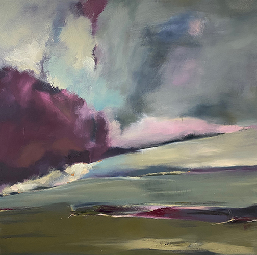 abstract landscape painting by Laura Radwell