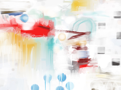 abstract digital painting by Christine Auda