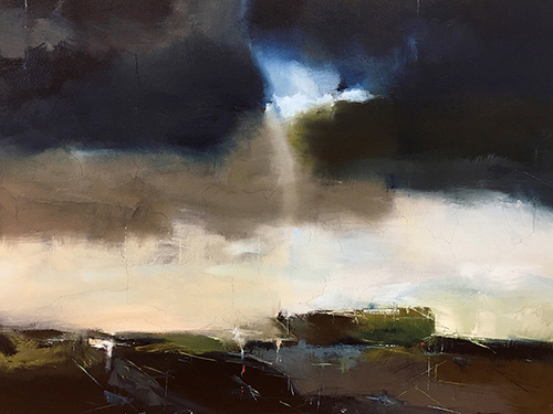 abstract landscape painting by Laura Radwell