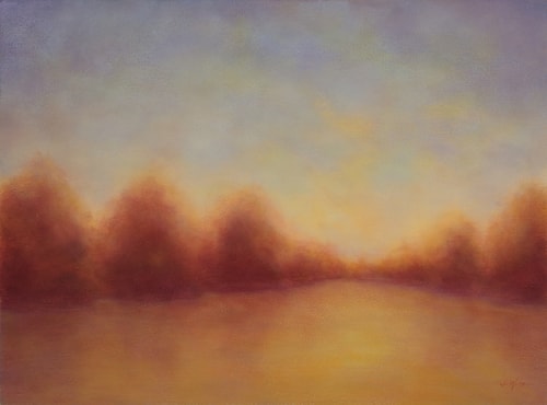 contemporary abstract landscape painting by Jenny Wilson