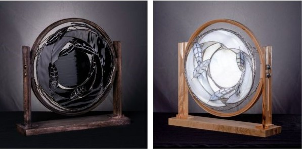 mixed media glass sculptures by Edd Johannemann
