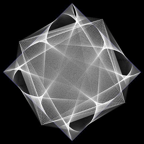 Digital art "Hypercubic" by Tom Bates