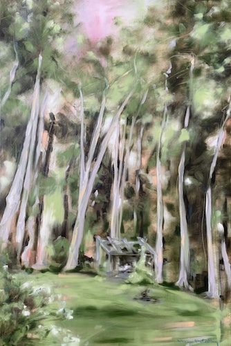 painting of trees by Megan McCarthy