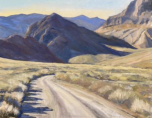 painting of Titus Canyon by David Michaels