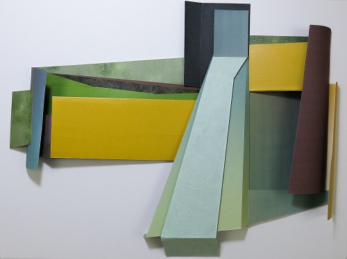 abstract 3-dimensional canvas by Deborah Perlman