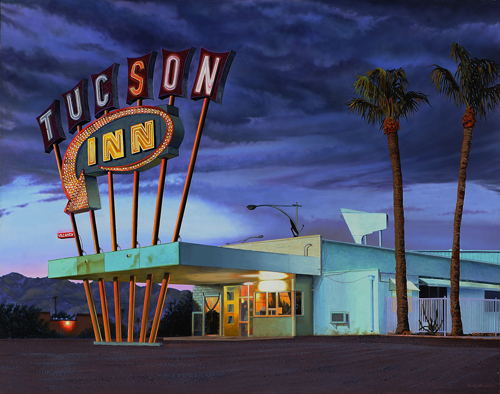 painting of the Tucson Inn by James "Kingneon" Gucwa