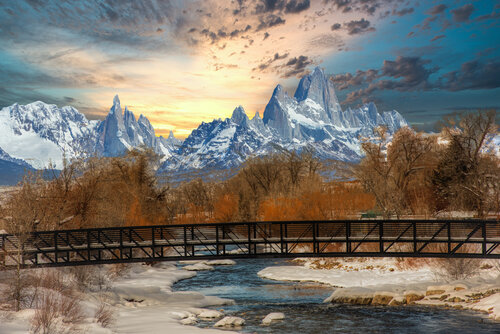 photograph of a winter mountain scene by Beth Sheridan