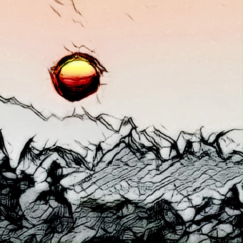 "Wildfire Sunset" digital art by tannagx