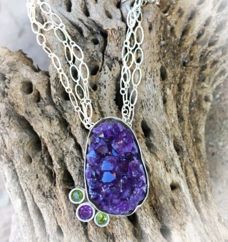 amethyst pendant by Alene Geed