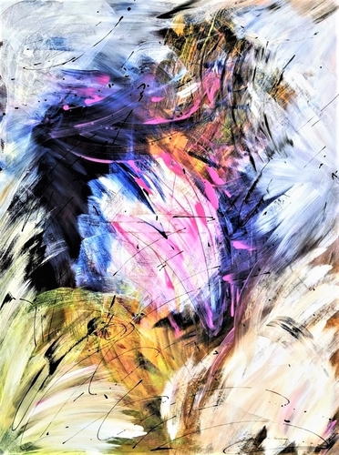 abstract painting by Bindia Hallauer