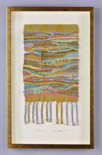 handwoven contemporary abstract tapestry