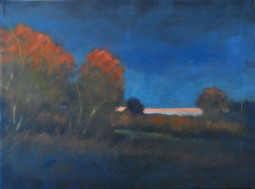 landscape painting of a sapphire sky by Robert Magaw