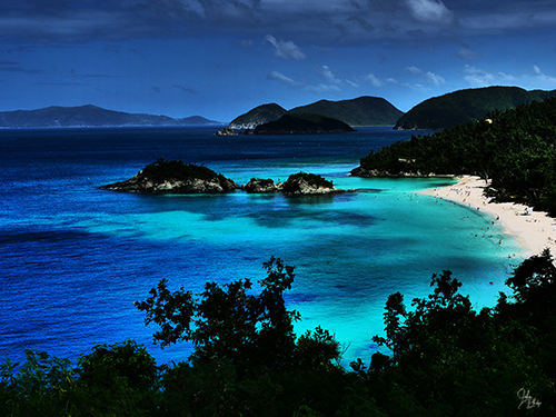 photography of Trunk Bay by John Philip Stratton