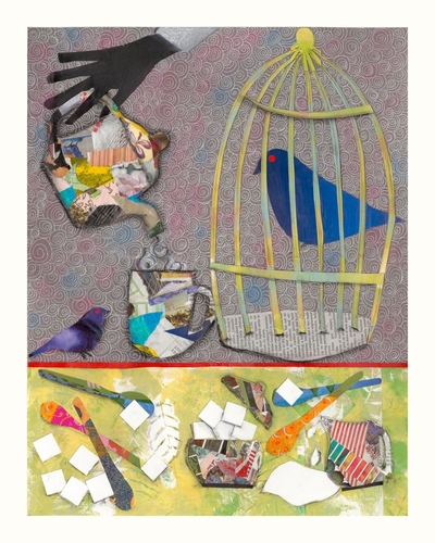 collage of birds by Beth Rommel