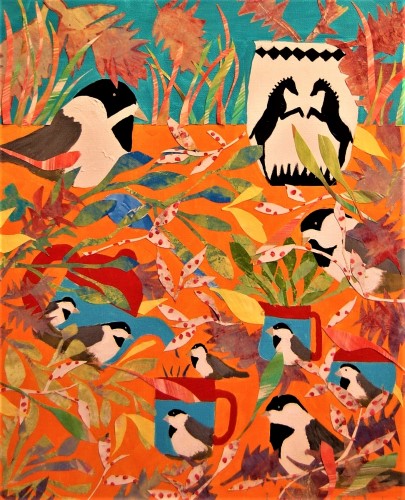 collage of birds by Beth Rommel