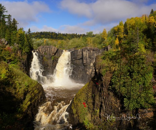 photograph of Grand Portage falls by William Gillis