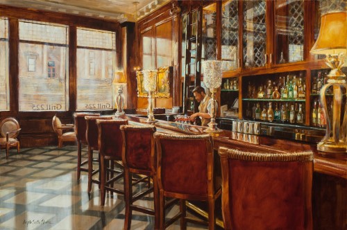 painting of an Charleston interior by Angela Trotta Thomas