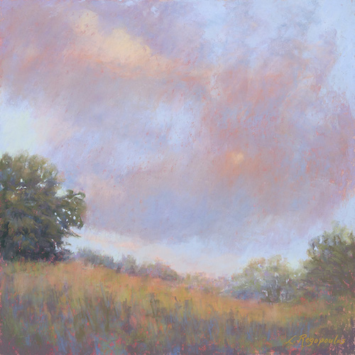 pastel landscape by Lisa Regopoulos