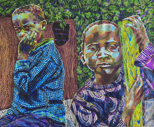 portrait of two brothers by Heidi Brueckner