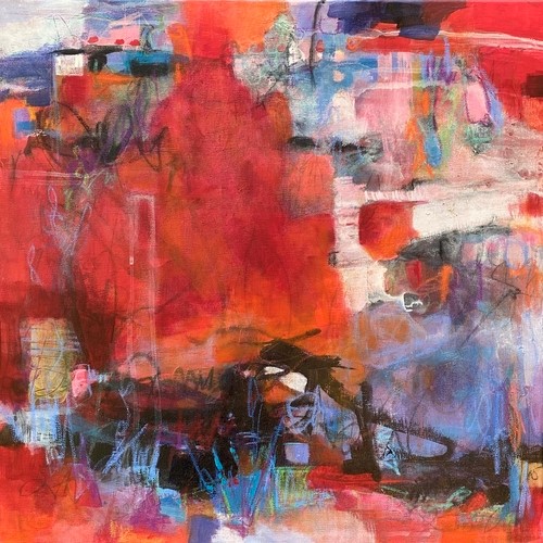 abstract painting by Laura McRae-Hitchcock