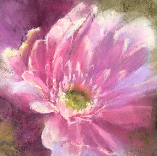 pastel portrait of a posy by Lisa Regopoulos