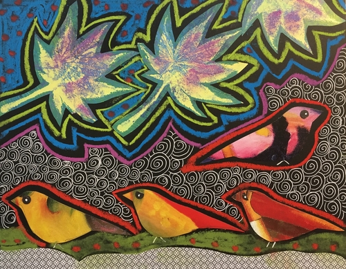 collage with birds by Beth Rommel