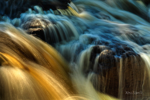 abstract photograph of a waterfall by William Gillis