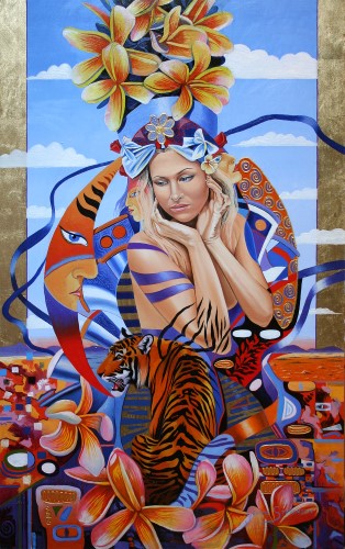 figurative contemporary surrealism painting by Graeme Stevenson