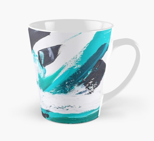 Print on Demand coffee mug with abstract art by Patrick Jansen