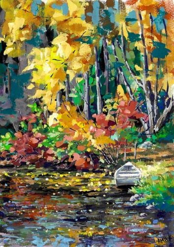 landscape painting by Ann Marie Hershberger