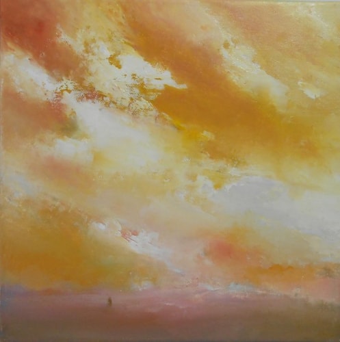 painting of the sky by Nathalie Freniere