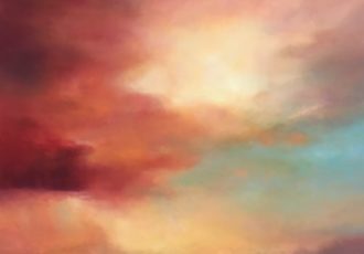 painting of the sky by Nathalie Freniere