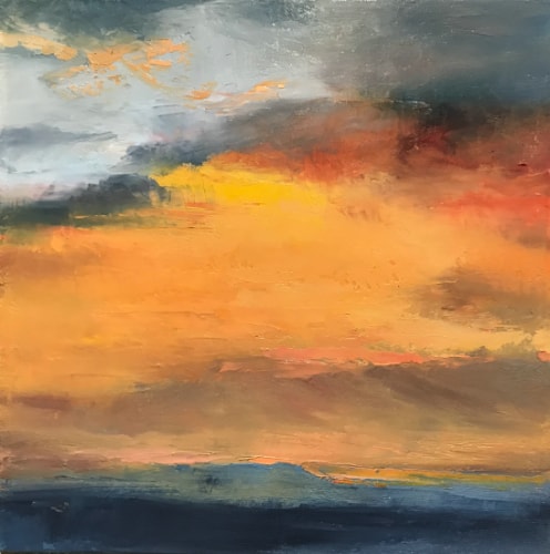 painting of a sunrise by Nathalie Freniere