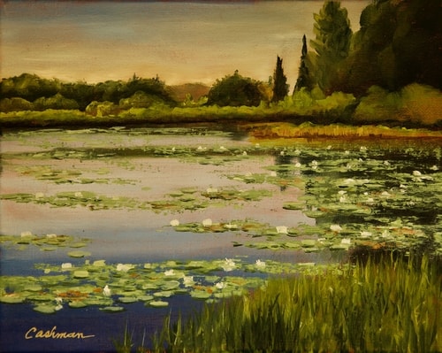 painting of Star Lake by Sandra Cashman 