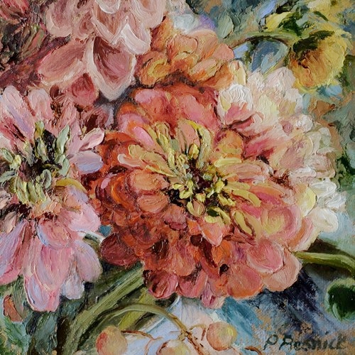 floral painting by Pamela Resnick