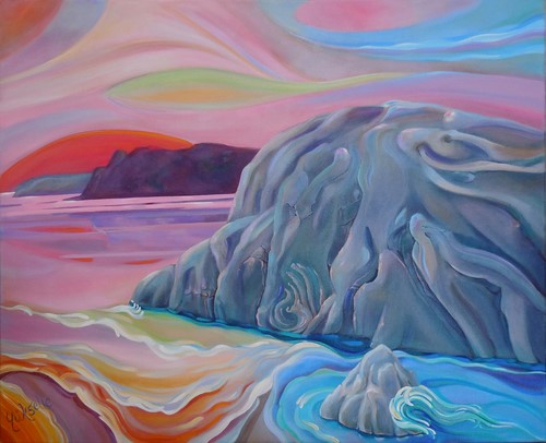 landscape painting by Yukselle Hassan