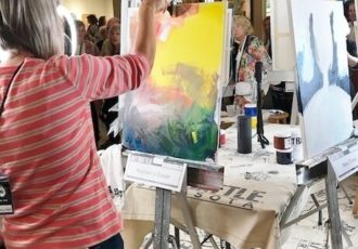 artist at the easel