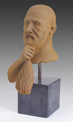 figurative clay sculpture by Dan Woodard