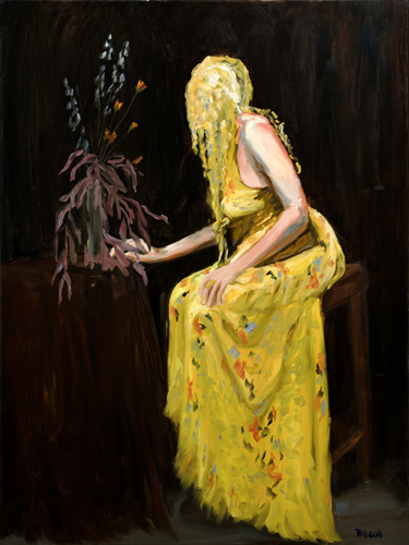 figurative oil painting by Becca Drach