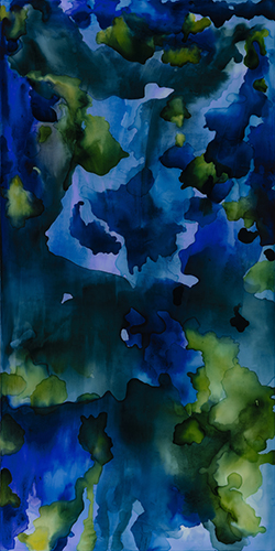 abstract ink painting by Patricia J. Finley