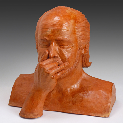 figurative clay sculpture by Dan Woodard
