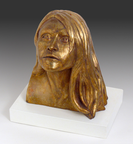 figurative clay and bronze sculpture by Dan Woodard