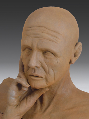 figurative clay sculpture by Dan Woodard