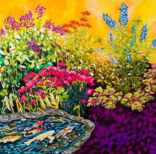 floral painting by Pamela Trueblood