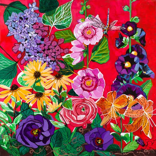 floral painting by Pamela Trueblood