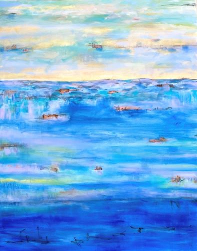 abstract seascape by Vicki P. Maguire