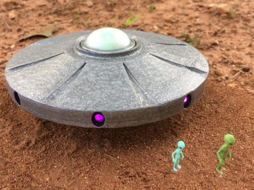 Alien Ship 3D printed miniature