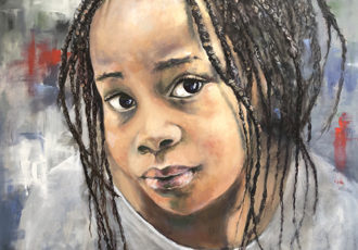 portrait of an African child by Julie Stead