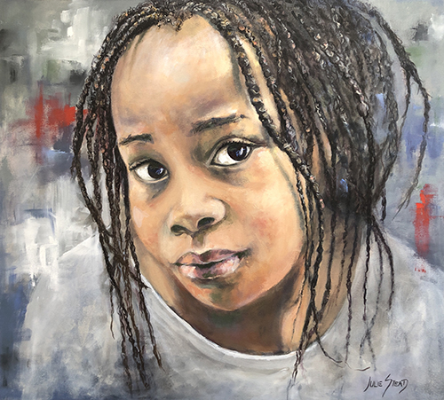 portrait of an African child by Julie Stead